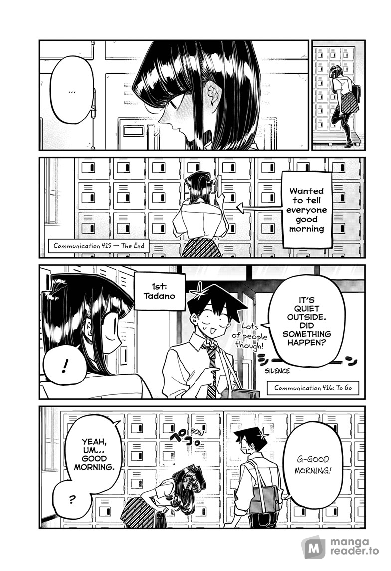 Komi Can’t Communicate, Chapter 416 image 01